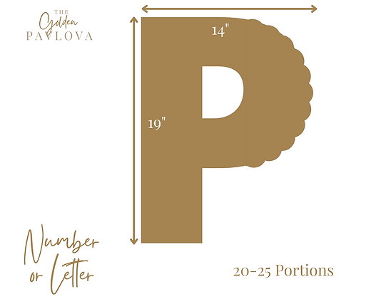 Jumbo Letter / Number Pavlova