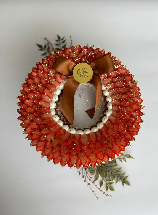 Holiday Wreath Pavlova